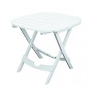 Table de jardin blanche - Pliable - Lot sans chaises