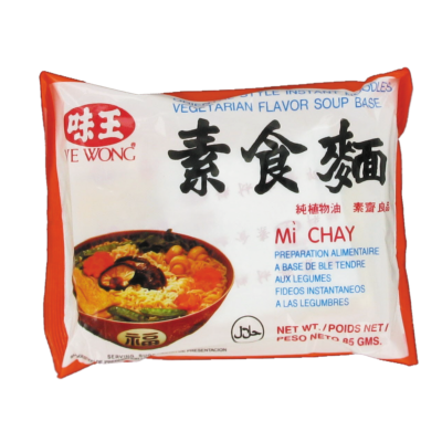Soupe de nouilles instantanées végétariennes aux Légumes 85g "Mi Chay" (en sachet) - Marque Ve Wong
