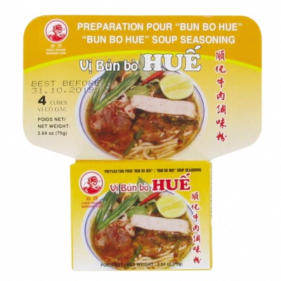 Assaisonnement pour soupe Bun Bo Hue / Épices en cubes - Aide à la préparation du bouillon - 75g