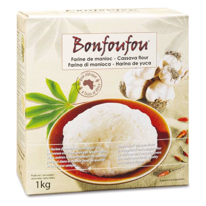 Bonfoufou Farine de manioc 1kg/Boîte