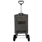 Chariot de courses imperméable 2 roues 35L/30kg avec poignée télescopique et fermeture éclair