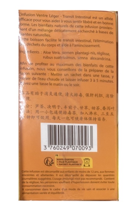 Fine Tonic Infusion Ventre Léger 40g (20 sachets x 2g)/Boite