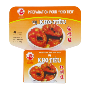 Assaisonnement pour "Kho Tieu" vietnamien 75g (plat de porc caramélisé au poivre noir) / Épices en cubes - Marque Coq