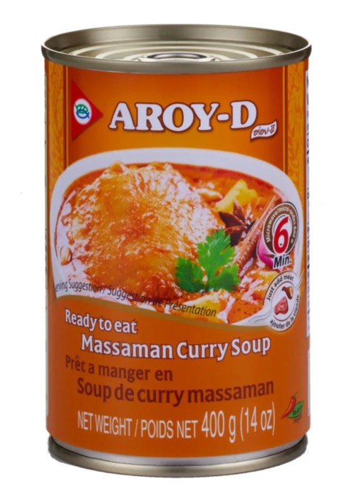 Aroy-D Soupe de Curry Massaman 400g/Boite