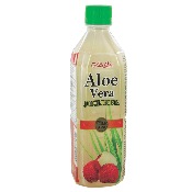 Boisson Jus d'Aloe Vera et Litchi (Lychee) 500ml/Bouteille