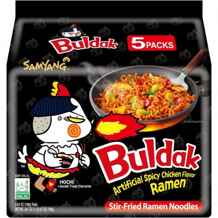 Nouille Ramen Sautée Poulet Epicé SAMYANG 140g/Sachet