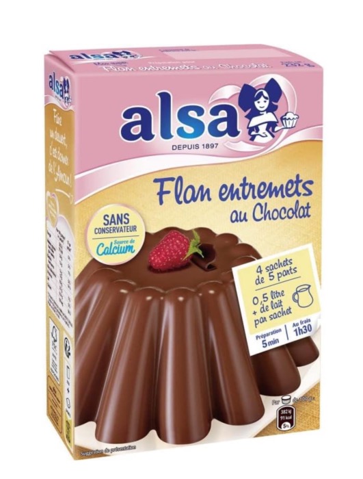 Alsa Préparation pour Flan Chocolat 232g/Boite
