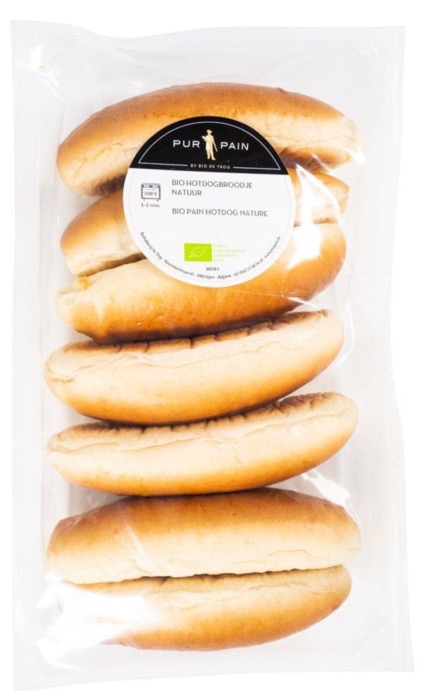 Purpain Pain Hot Dog Nature BIO 7 x 80g/Sac