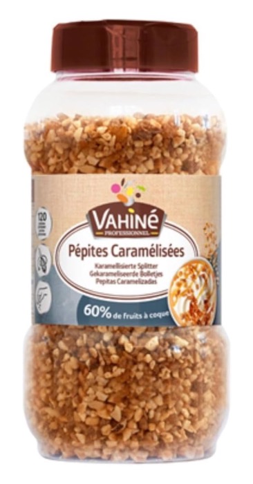 Vahiné Eclats de Noisettes et d'Amandes Caramélisés 540g/Boite